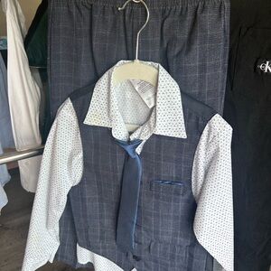 Calvin Klein Navy and White Kids Matching Set